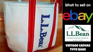 What to Sell on eBay:   LL Bean Vintage Tote Bags