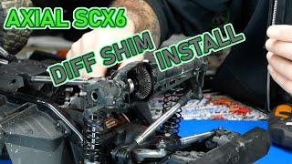 AXIAL SCX6 RTR: DIFFERENTIAL SHIM INSTALL