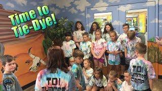 Tie-Dye Day at Tye-Dyed Iguana Summer Camp!