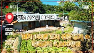 [매물번호:484번] 영주시 부석면 노곡리 3,000만원 촌집 / 넓은대지위 #시골촌집 / 소액 시골주택 추천