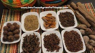 Ethiopian Food - Mekelesha Wot Kimem Recipe Amharic English Finishing Spice - Injera