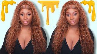 HONEY BLONDE Trendy Claw Clip Style WIG INSTALL ft Julia Hair