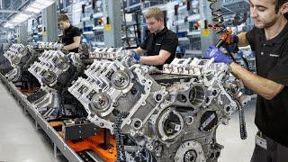 Inside Best Mercedes AMG Factory in Germany Producing Giant V8 Engines - Production Line