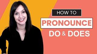 DO and DOES Pronunciation in North American English   Clear English Corner