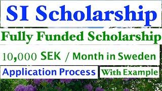 Swedish Institute Scholarship | Swedish Government Scholarship | Study in Sweden for Free