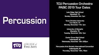 TCU Percussion Orchestra PASIC 2019 preview #1