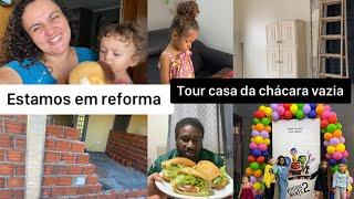 TOUR NA CASA VAZIA DA CHÁCARA - ESTAMOS EM REFORMA - FOMOS ASSISTIR DIVERTIDA MENTE