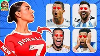 NEW Guess Football Players by his WIFE and EYE Song,Dance + Emoji️ Ronaldo, Messi, Mbappe, Neymar