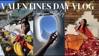 VALENTINES DAY VLOG: 48 HOURS IN PARIS | LUXURY SHOPPING  | HOTEL CHALET AL FOSS  ITALY REVIEW 