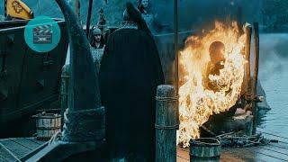 Vikings burning King Olaf