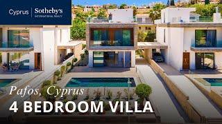 4 bedroom villa with a sea view in Chloraka, Pafos