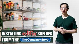 Elfa Shelving Installation | Garage Makeover