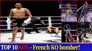 Zinedine Hameur-Lain ► Top 10 Knockout Highlights KO集【+95KG】