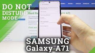 How to Switch on Do Not Disturb in SAMSUNG Galaxy A71 – DND Mode