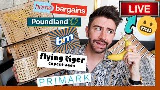 HOME DECOR HAUL SPRING 2020 *LIVE* HOME BARGAINS, B&M, TIGER, PRIMARK, POUNDLAND | MR CARRINGTON