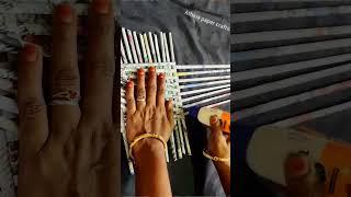 Newspaper Basket Making ##viral #newspaper #shortfeed #shorts