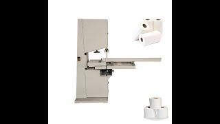 Low price manual small toilet roll paper band saw cutting machine