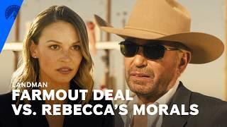 Landman | Tommy Explain's the Farmout Deal to Rebecca (S1, E10) | Paramount+