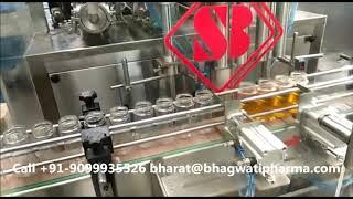 Servo motor operated Four head piston Hot Ghee Filling Machine