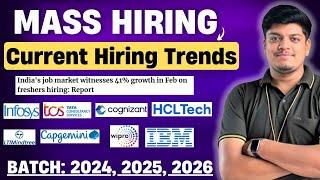 Freshers Hiring - 41% Growth | Infosys, TCS, Capgemini, Cognizant, Wipro Status | 2024, 2025, 2026