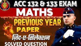 MATHS PYQ Part-4 | LAST YEAR QUESTION OF MATHS FOR ACC 132 & 133 EXAM| MATHS FOR ACC EXAM