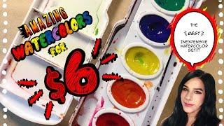 Amazing Watercolors For Only $6?! | Artful Reviews | Emily Artful (NOT APRIL FOOLS JOKE)