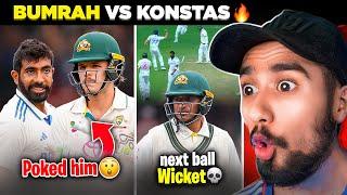 THIS IS CINEMA! Bumrah vs Konstas FIGHT - Khawaja WICKET  | IND vs AUS 5th Test