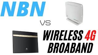 Wireless 4G Broadband vs NBN comparison