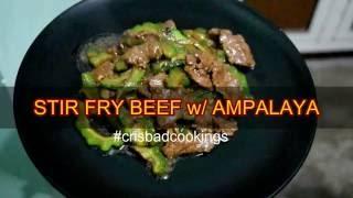 Stir Fry Beef with Ampalaya - crisminas