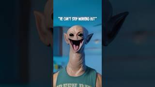 CRAZY ALIEN CHAD pulsates with GALACTIC ALPHA ENERGY #scifi #scifihorror #scifimovies #skit