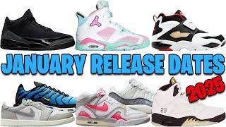 JANUARY 2025 AIR JORDAN + NIKE SNEAKER RELEASE DATES 