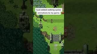 I just added walking animation cycles to my RPG Maker game.