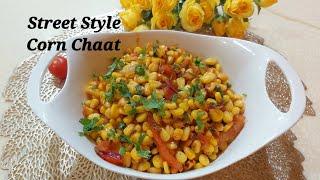 Street Style Sweet Corn Chaat Recipe || Corn Chaat masala || Syed Maria's kitchen