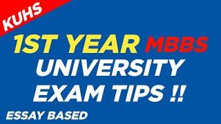 How to write MBBS 1st year University exam ?