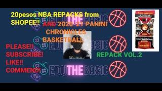 NBA cards shopee repacks 20php only! 10x and 2020-21 Panini Chronicles Basketball Fat Packs! WOW!