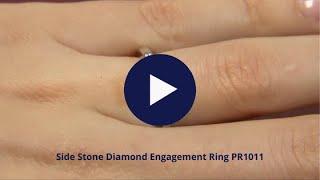 Side Stone Diamond Engagement Ring PR1011