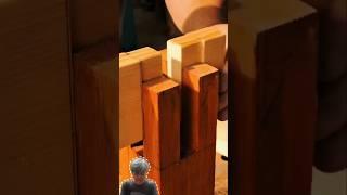 traditional mortise and tenon wood joinery #woodworking