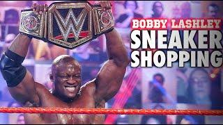 WWE/ECW SUPERSTAR BOBBY LASHLEY GOES SNEAKER SHOPPING AT PRIVATE SELECTION !!!