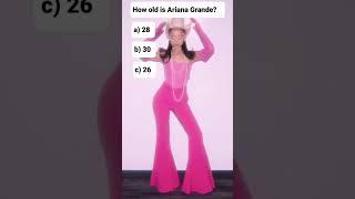 quiz Ariana Grande