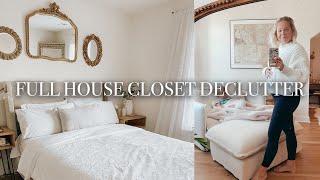 Decluttering My Closets Konmari Style + Downsizing to Move