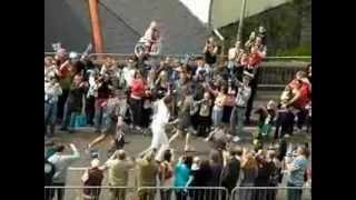 olympic torch in St Austell (Awful}.