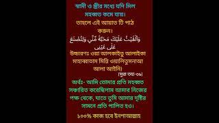 স্বামী স্ত্রীর মধ্যে ভালোবাসা বৃদ্ধির দোয়া।  #ইসলামিক_ভিডিও