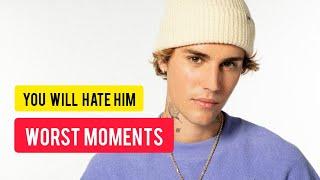 You will hate Justin Bieber after watching this! Worst moments exposed #justinbieber #shorts