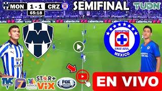 Monterrey vs. Cruz Azul en vivo, donde ver, a que hora juega Rayados vs. Cruz Azul Semifinales 2024