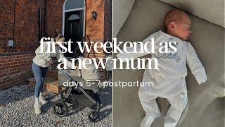 My first weekend as a new mum  Vlog | days 5-7 postpartum