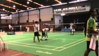 Guilherme Kumasaka e Matheus Nakao - Campeonato Nacional de Badminton em Niteroi 2014