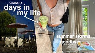 VLOG: sad goodbyes & summer storms (a few days in the life)