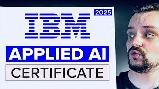 IBM Applied AI Professional Certificate - Review 2025 (Coursera Certificate Review)