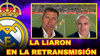 CARLOS MARTÍNEZ Y MALDINI LA LIARON EN LA RETRANSMISIÓN: SE TRAGARON EL ERROR CONTRA EL MADRID