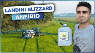 LANDINI BLIZZARD IN RICE FIELDS WITH RUBBER WHEELS! Treatment and biostimulation of rice